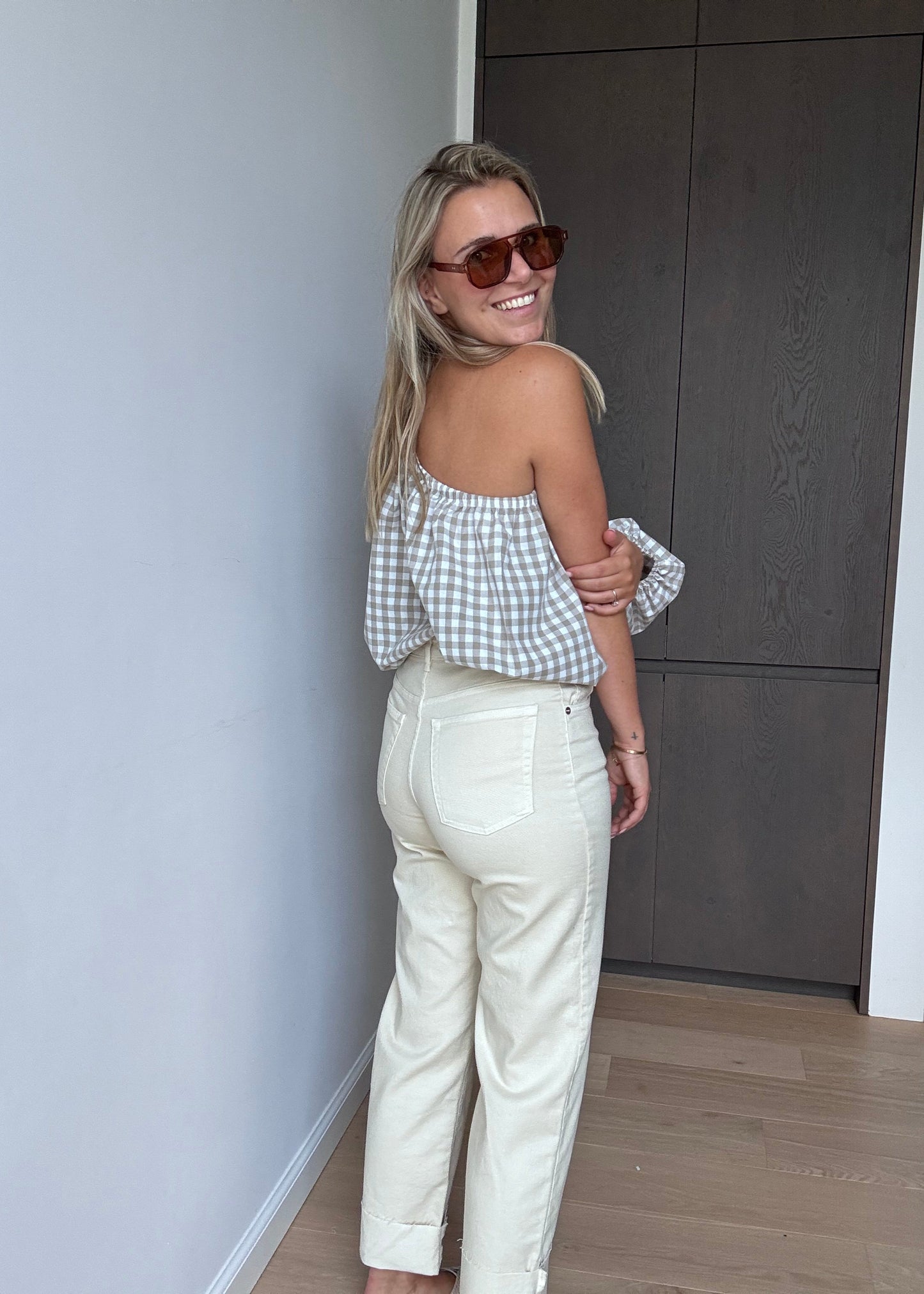 Top met ruitjes