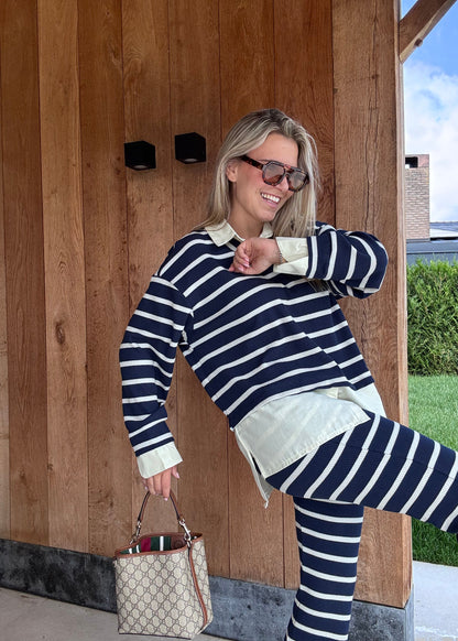Trui met broek setje gestreept