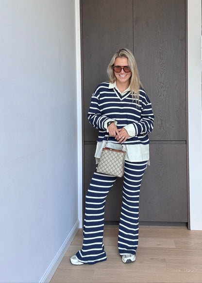 Trui met broek setje gestreept